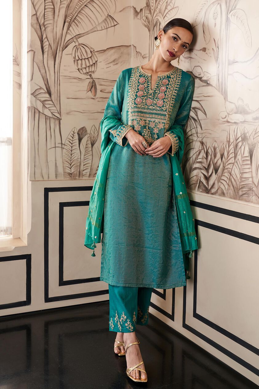Jasnaaz Suit Set -Green, Green, image 1